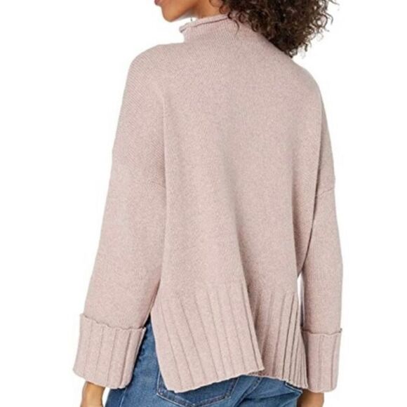 Madewell Glenmoor pink mock neck sweater wool alpaca small - Picture 16 of 16